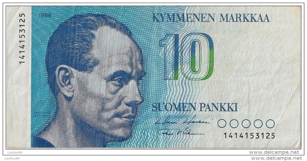 10 Markkaa 1986 - FINLANDE - TTB - - Finland