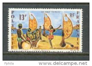 1966 FRENCH POLYNESIA FOLKLORE MICHEL: 62 MNH ** - Unused Stamps