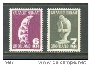 1978 - 1979 GREENLAND HANDICRAFTS MICHEL: 111, 117 MNH ** - Ungebraucht