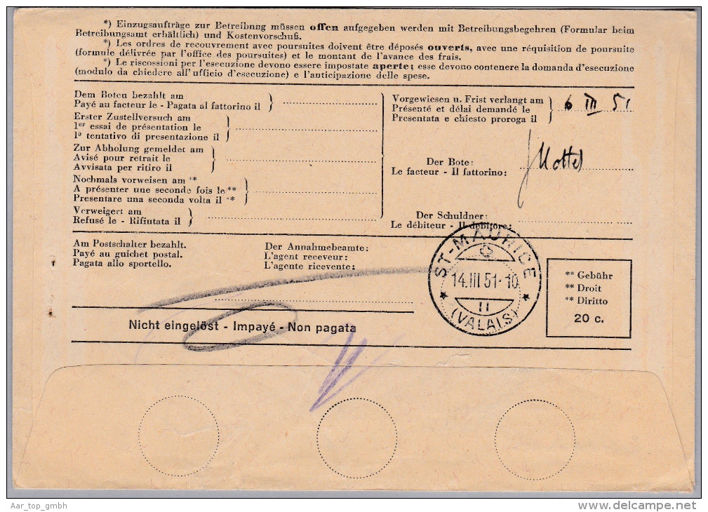 Schweiz Automatenmarken 1951-03-05 Däniken "P80P #4578" Auf R-Einzugsmandat - Automatic Stamps