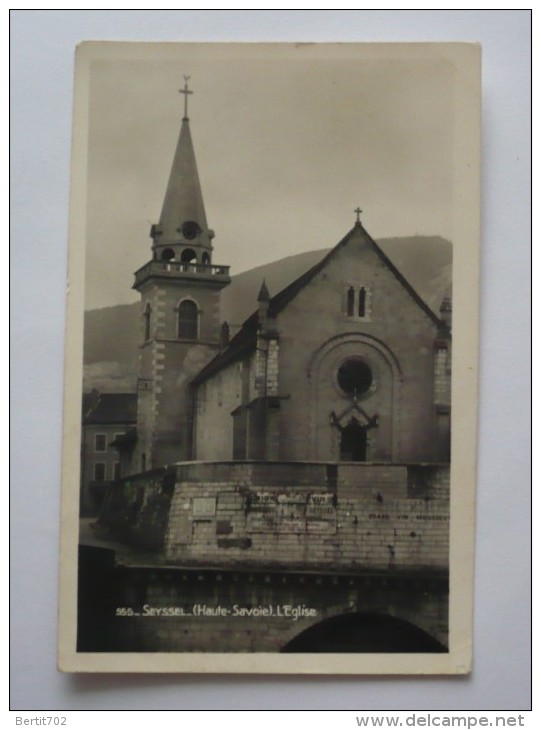 74 - Cpsm -SEYSSEL - L'église - Seyssel