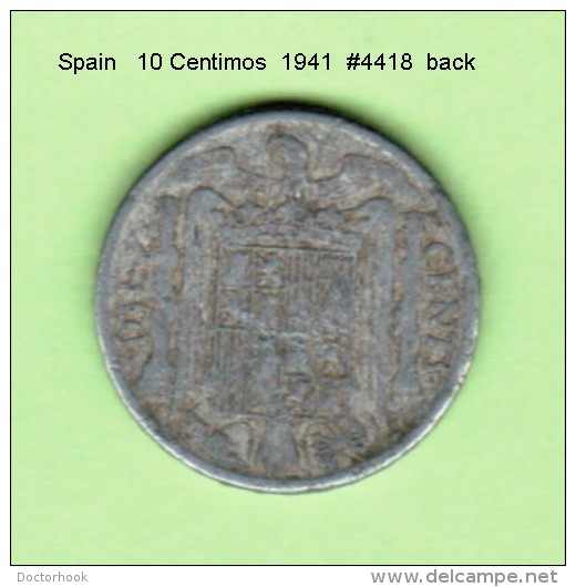 SPAIN   10  CENTIMOS   1941  (KM # 766) - 10 Céntimos