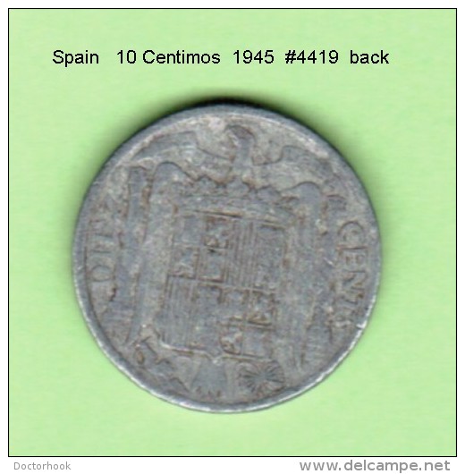 SPAIN   10  CENTIMOS   1945  (KM # 766) - 10 Centiemen