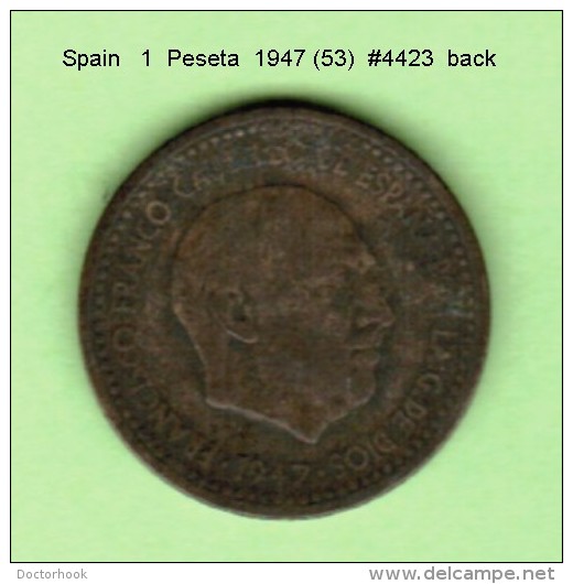 SPAIN  1  PESETA   1947 (53)  (KM # 775) - 1 Peseta