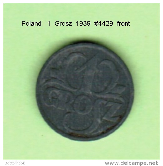 POLAND   1  GROSZ   1939  (Y # 34) - Poland