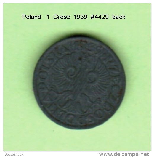 POLAND   1  GROSZ   1939  (Y # 34) - Polen