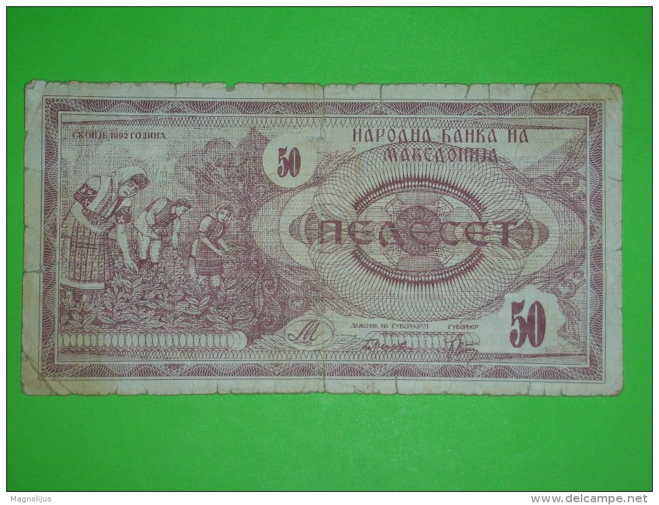 Macedonia,50 Denari,banknote,paper Money,bill,geld - Macédoine Du Nord