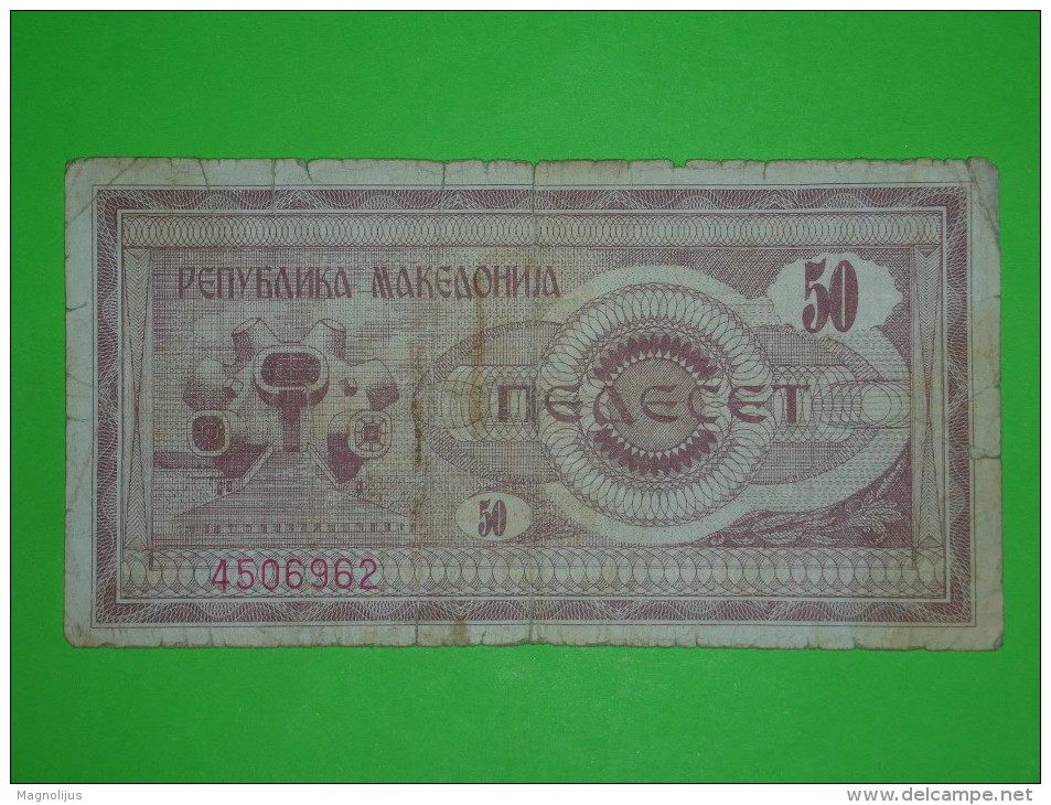 Macedonia,50 Denari,banknote,paper Money,bill,geld - North Macedonia