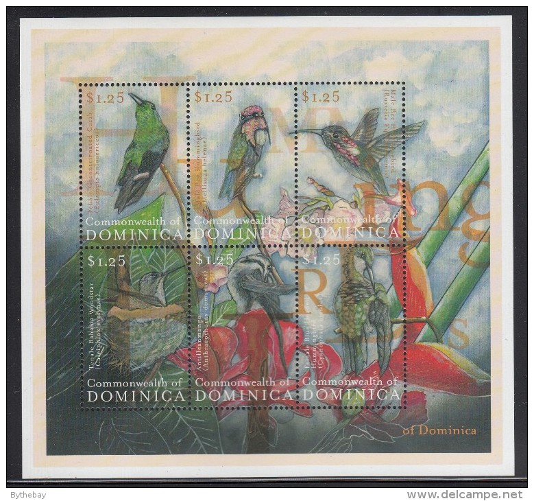 Dominica MNH Scott #2253 Sheet Of 6 $1.25 Hummingbirds - Dominique (1978-...)