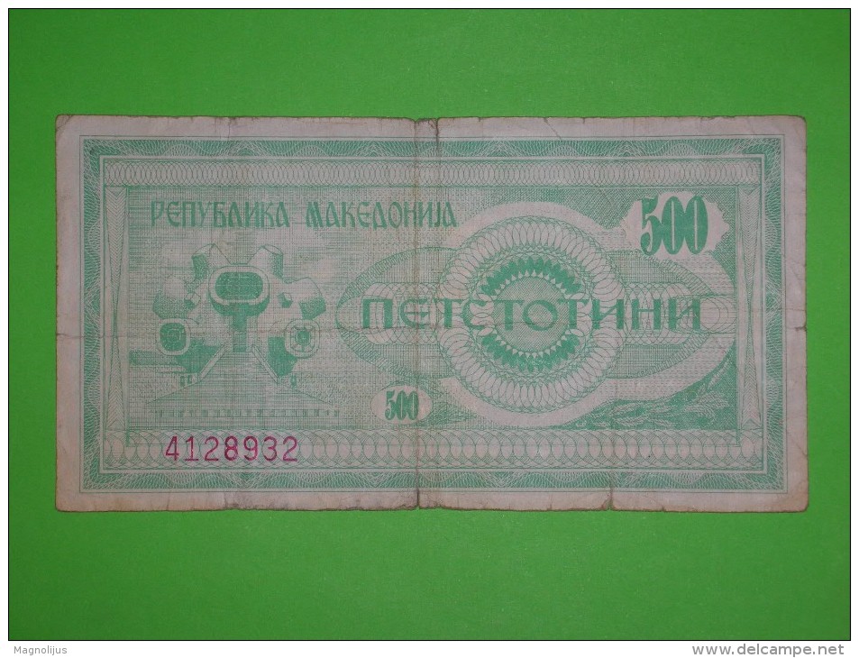 Macedonia,500 Denari,banknote,paper Money,bill,geld - Macédoine Du Nord