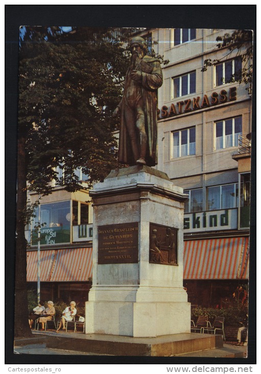 Mainz Am Rhein-gutenberg Denkmal-used,perfect Shape - Neubrandenburg