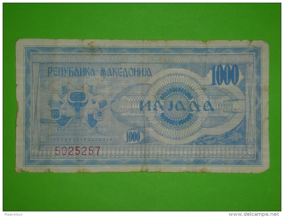 Macedonia,1000 Denari,banknote,paper Money,bill,geld - North Macedonia