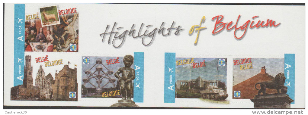O) 2011 BELGIUM, HERITAGE, ART, SCULPTURE, STICKERS, ADHESIVES, XF - Unused Stamps