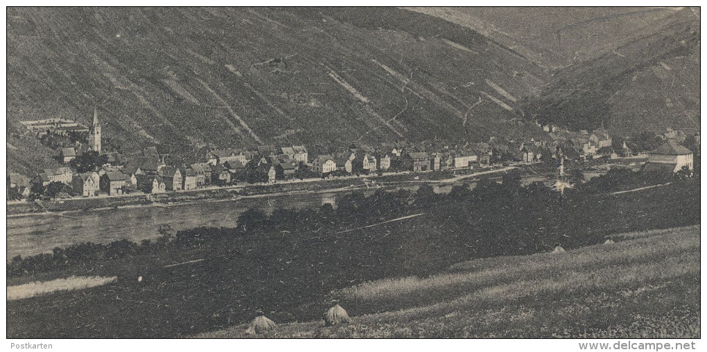 ALTE POSTKARTE MERL AN DER MOSEL ZELL PANORAMA GESAMTANSICHT TOTALANSICHT 29.12.1918 AK Ansichtskarte Postcard Cpa - Zell