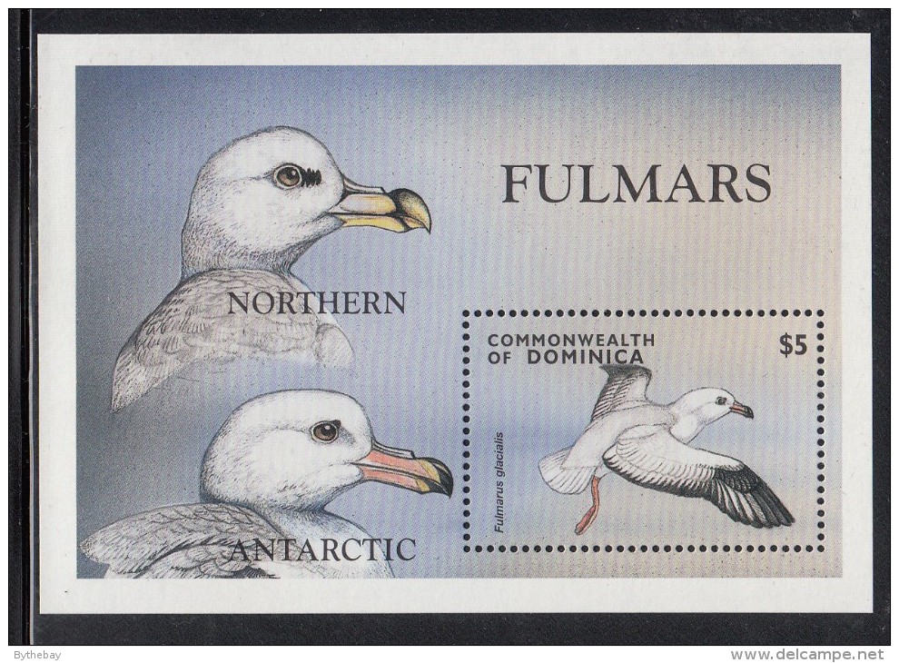 Dominica MNH Scott #2070 Souvenir Sheet $5 Northern And Antarctic Fulmars - Dominique (1978-...)