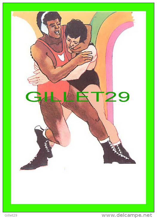 LUTTE - BY ROBERT PEAK - WRESTLING STAMP, 1984 SUMMER OLYMPICS - - Lutte