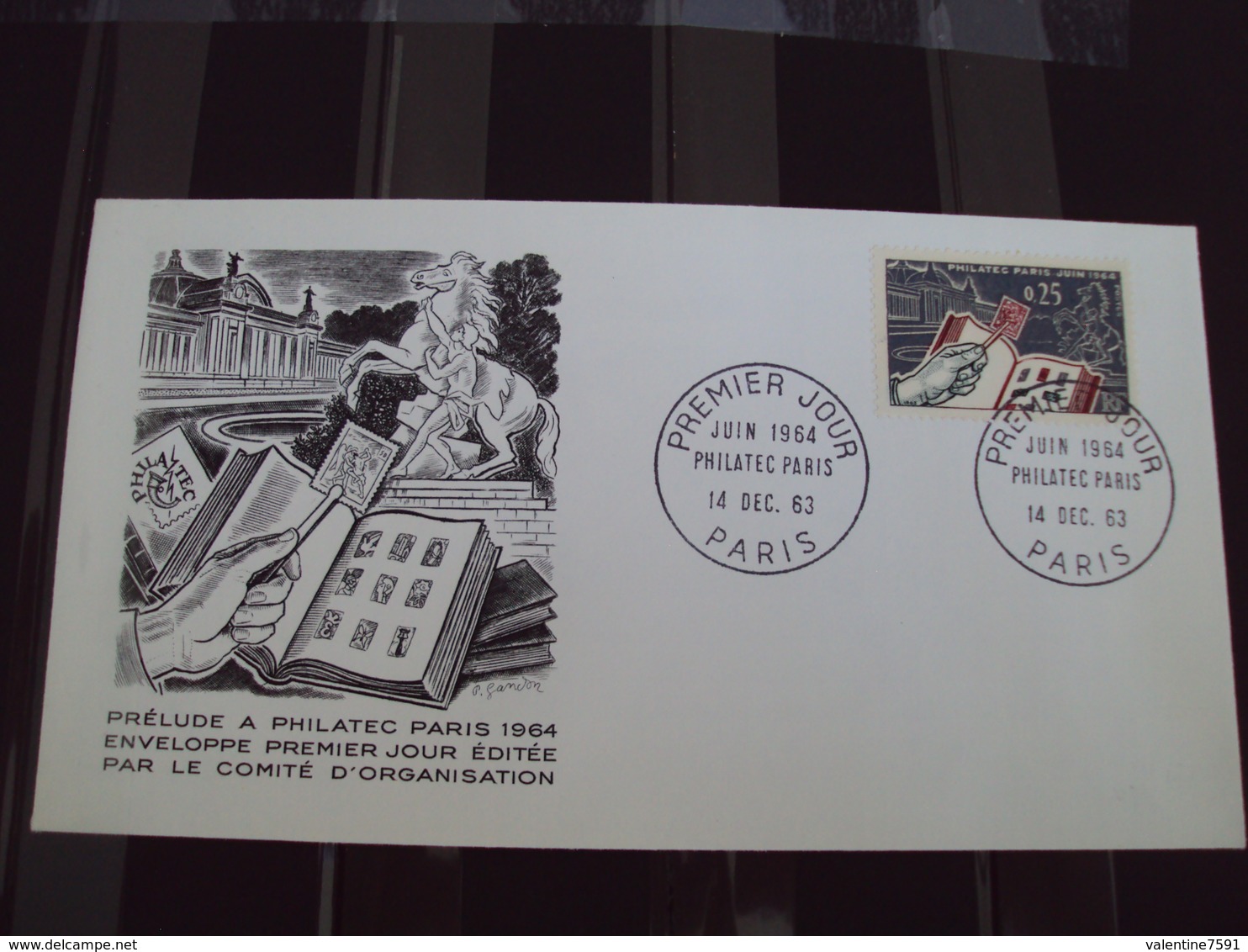 1963- 1er Jour - "PRELUDE A PHILATEC"  Paris   14.12.1963     Net    1.50 - 1960-1969