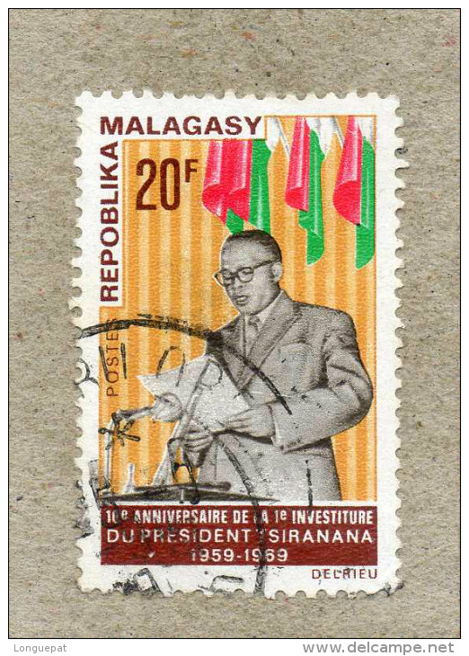 MADAGASCAR : Président Tsiranana : 10 Ans D'investiture - - Madagascar (1960-...)