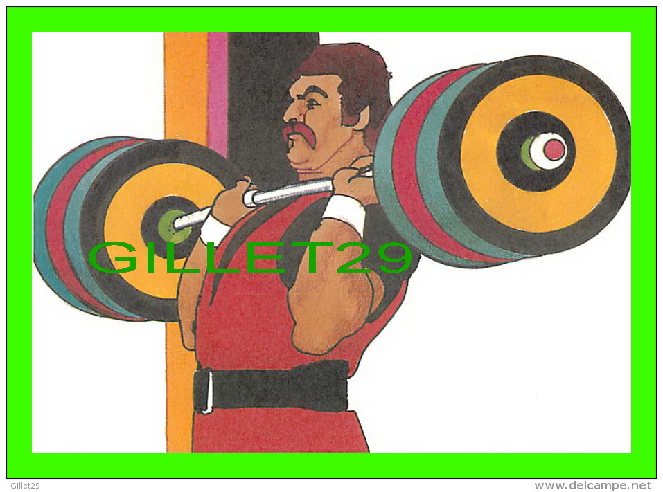 HALTÉROPHILIE - BY ROBERT PEAK - MEN´S WEIGHT-LIFTING STAMP, 1984 SUMMER OLYMPICS - - Gewichtheffen