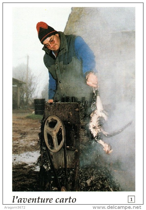 Herbignac 44, Jacques Leroux Plume Un Poulet Au Village De L'Ongle 1991 - Herbignac