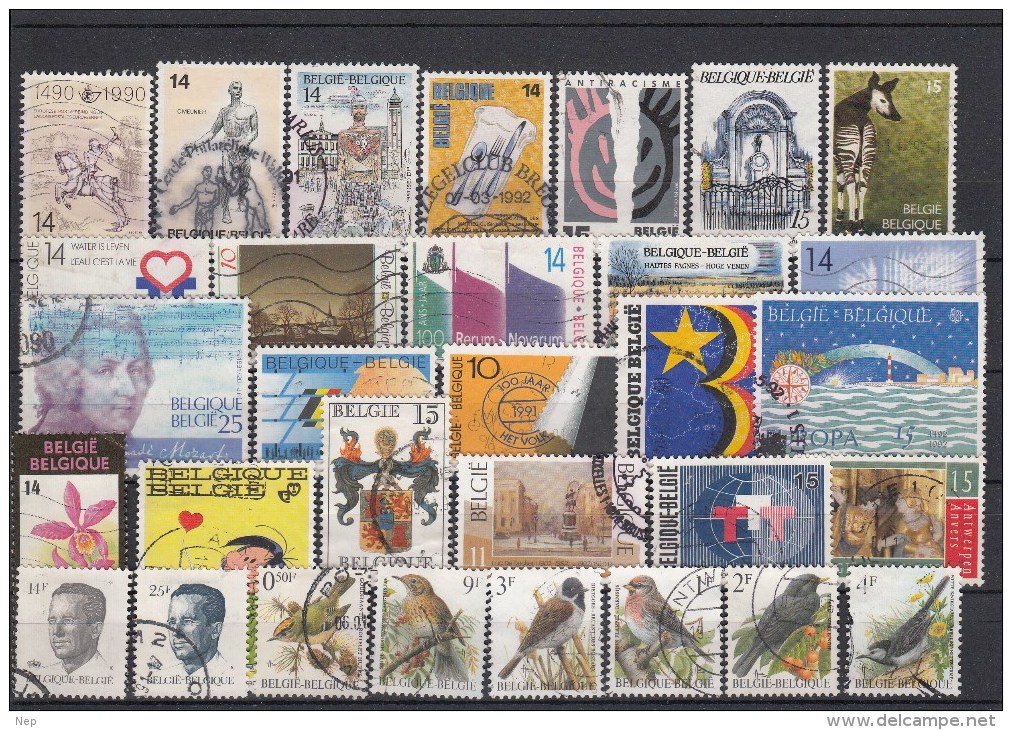 BELGIË - SELECTIE 95 - Gest/Obl/Us - Collections