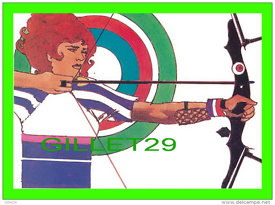 TIR À L'ARC - BY ROBERT PEAK - WOMEN'S ARCHERY STAMP, 1984 SUMMER OLYMPICS - - Archery