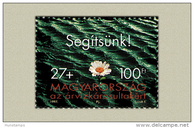 Hungary 1997. Flood Stamp 27+100 HUF MNH (**) Michel: 4464-4466 / 1.20 EUR - Nuovi