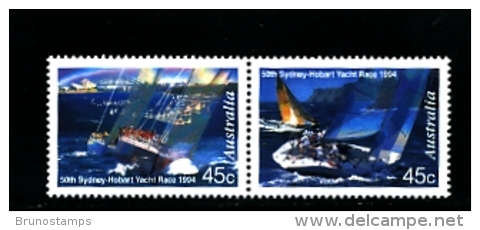 AUSTRALIA - 1994  SYDNEY TO HOBART YACHT RACE PAIR MINT NH - Ongebruikt