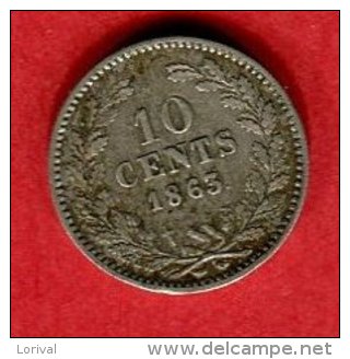 10 CENT   ( KM  80) TTB  35 - 1849-1890 : Willem III