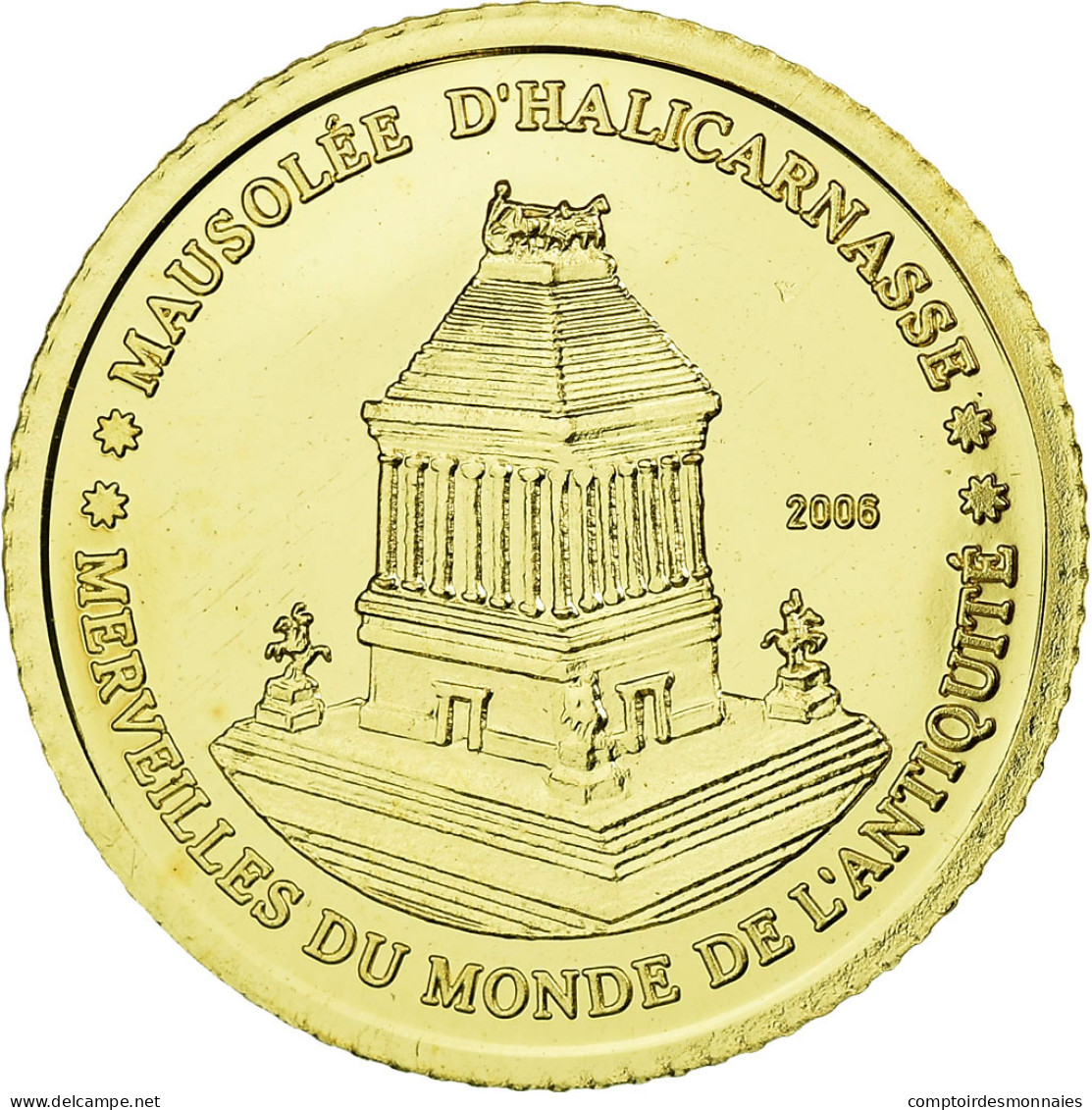 Monnaie, Ivory Coast, Le Mausolée D'Halicarnasse, 1500 Francs CFA, 2006, FDC - Ivoorkust