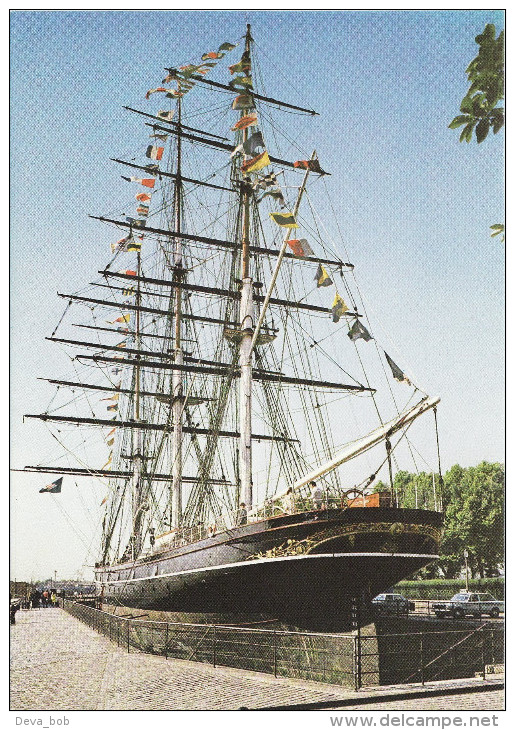 Ship Postcard Cutty Sark Greenwich London Sailing Sail Tea Clipper - Voiliers