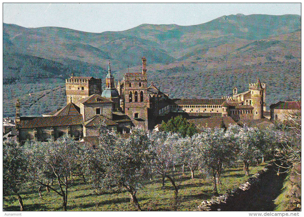 España--Caceres--1965--Guadalupe--Vista Parcial Del Monasterio--Fechador--Guadalupe A Dieppe,Francia - Cáceres