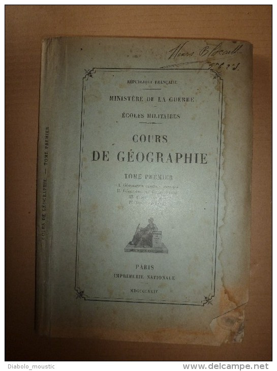 1924 Ecole Militaire: Géo Physique-Ethnique EUROPE : La Connaissance Des Ethnies Est Statégiquement Primordiale - Francese