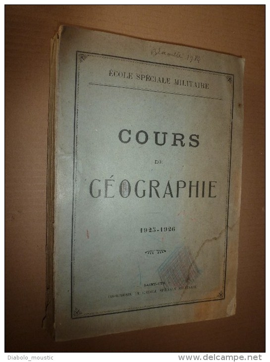 1924 Ecole Militaire: Géographie Générale ,Climatologie, Economie (FRANCE Et Ses COLONIES) - Français