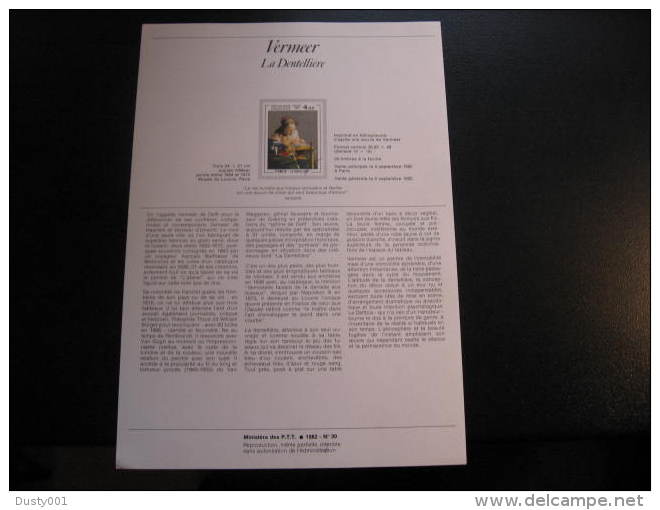 Fra82-01  Collection Philatélique No 10, Timbres Et Fiches Descriptives;  1982 - Collectors