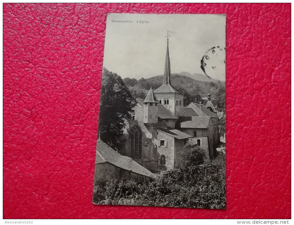 Vaud Romainmotier Eglise 1912 - Romainmôtier-Envy