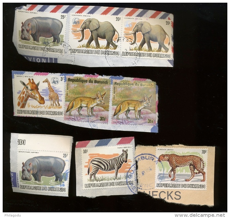 1982/83  Animaux Et WWF   Dépareillés  Ø Sur Fragment  Dieren Afzonderlijk - Used Stamps