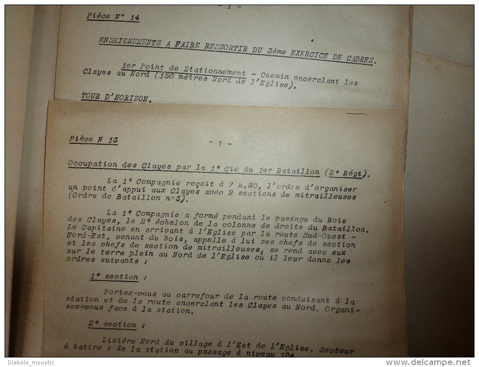 1926 Ecole militaire de Saint-Cyr:   ORGANISATION DANS L'ATTAQUE avec plans des confrontations; Législation