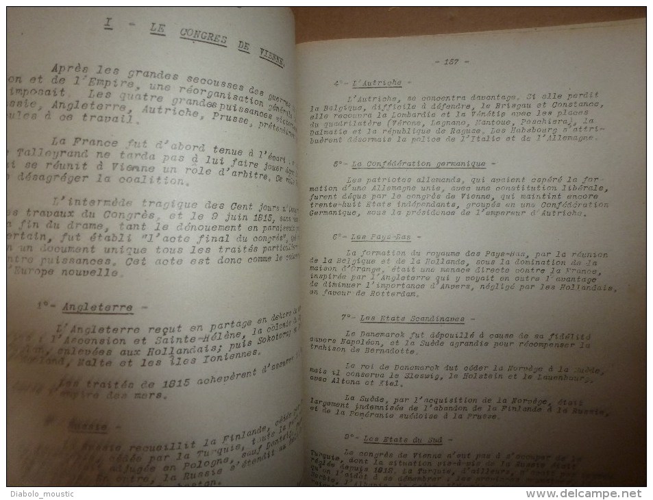 1926 Ecole militaire de Saint-Cyr:   Histoire militaire L'EMPIRE;      De 1815 à 1866