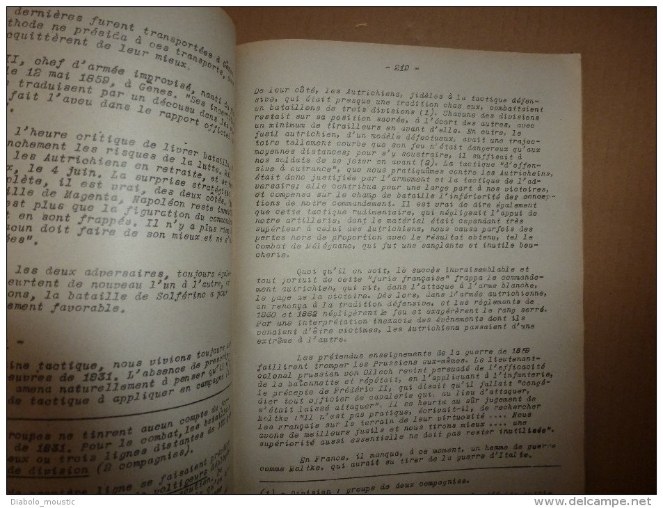 1926 Ecole militaire de Saint-Cyr:   Histoire militaire L'EMPIRE;      De 1815 à 1866