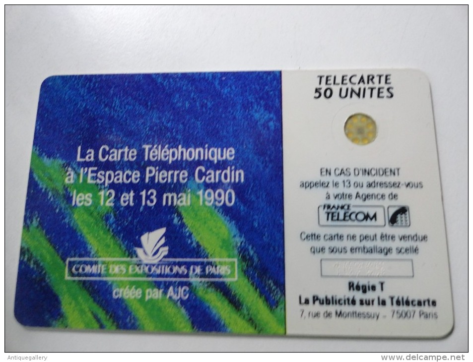 RARE : COMMITE DES EXPOSITIONS DE PARIS BLEU MINT CARD ISSUE 1000Ex - Telefoonkaarten Voor Particulieren