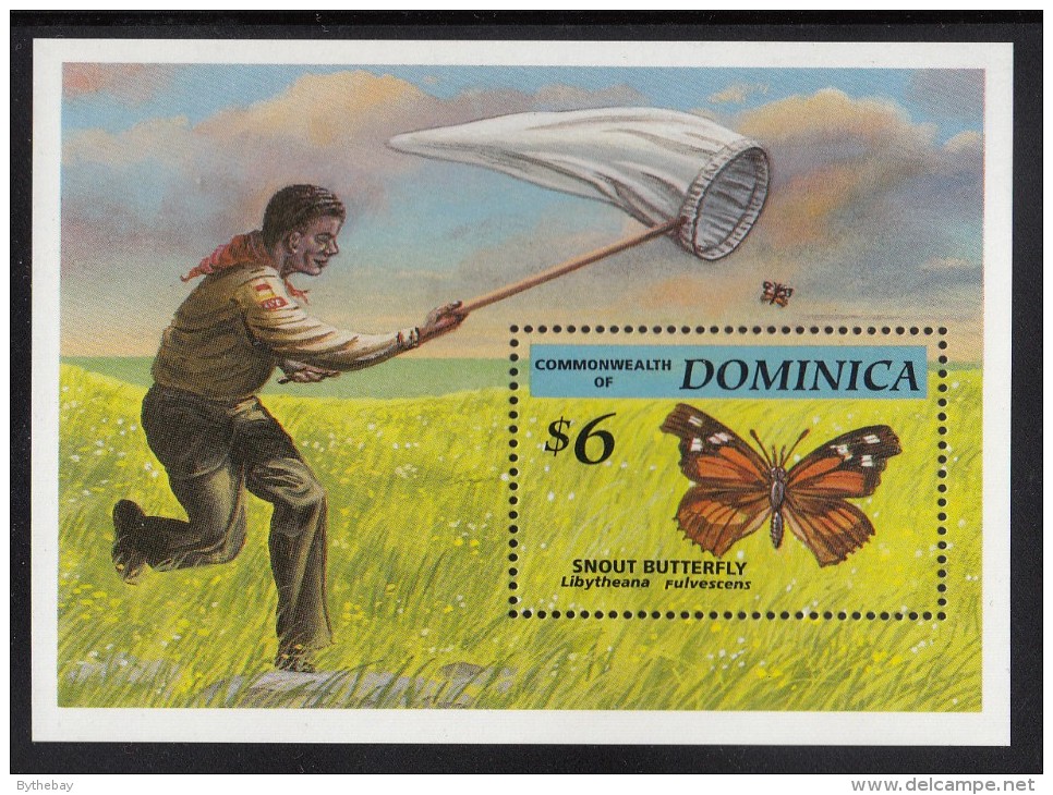 Dominica MNH Scott #1655 Souvenir Sheet $6 Snout Butterfly - Dominique (1978-...)