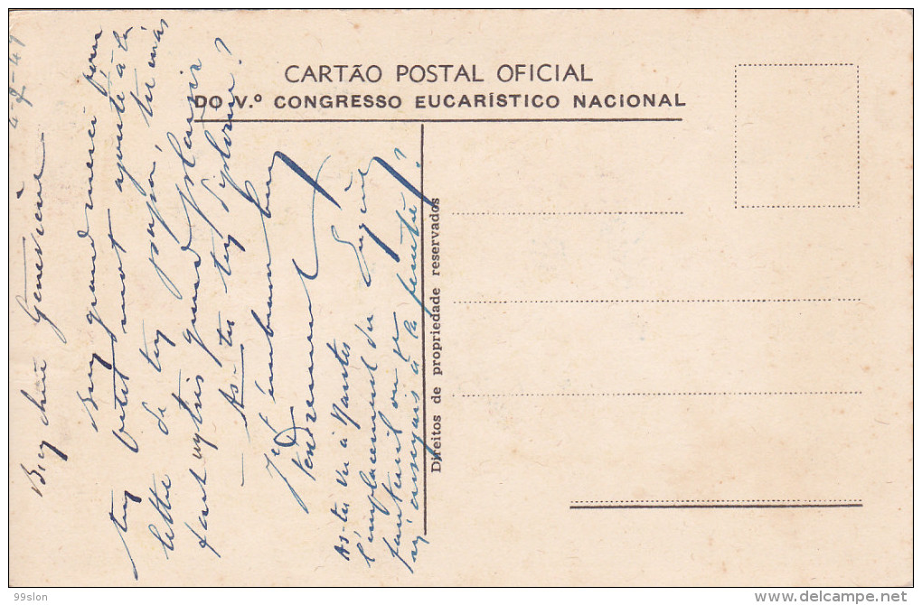 PORTO ALEGRE (Brésil) - Carte Postale Officielle Du 5e Congrès Eucharistique 1948 - Porto Alegre