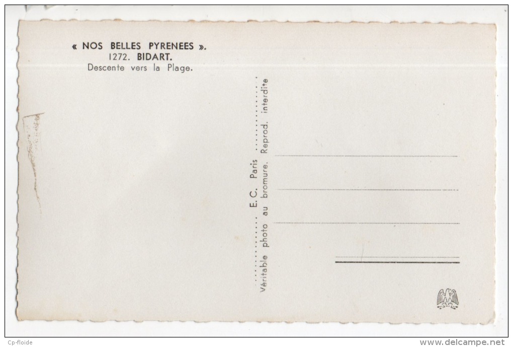 64 - BIDART . DESCENTE VERS LA PLAGE - Réf. N°7631a - - Bidart