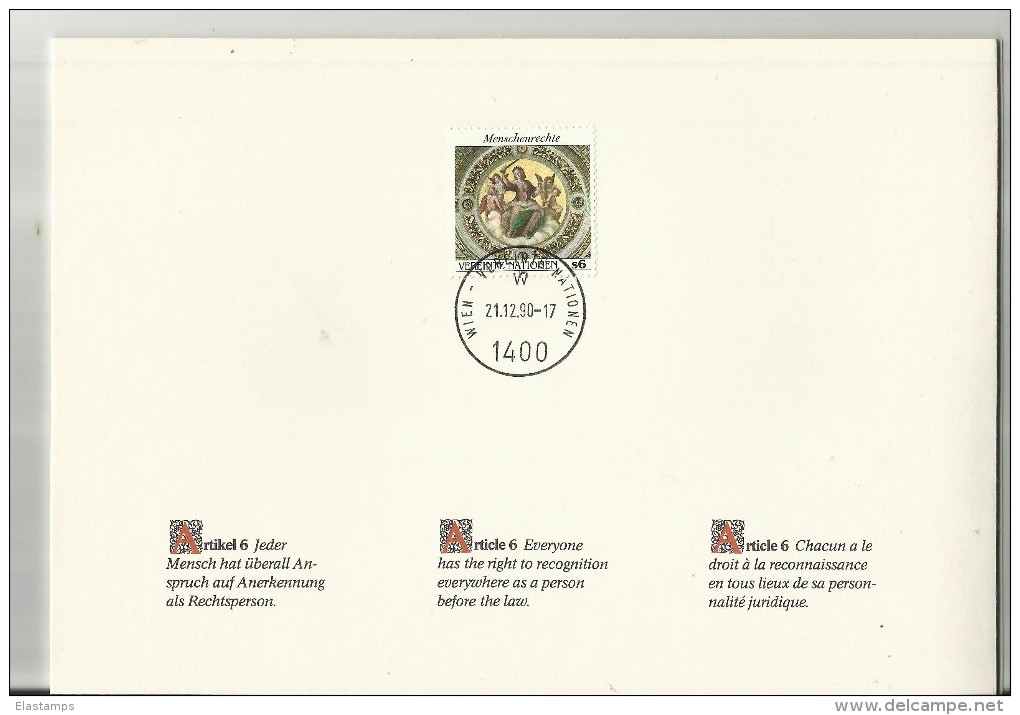UNO   WIEN  NEU JAHR 1990 HEFTCHEN - Postzegelboekjes
