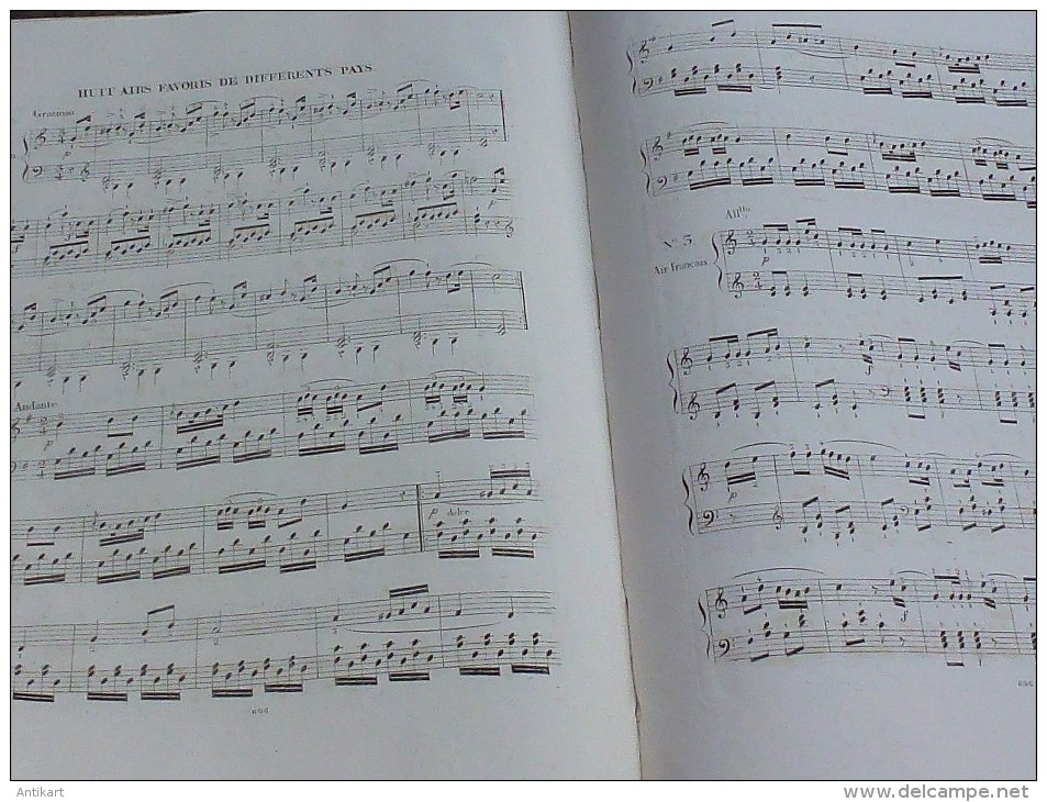 RARE - Czerny Op 337 1re édition Et Hünten Op 60 2e édition 1835 - Reliés Dans Un Grand In 4 - Keyboard Instruments