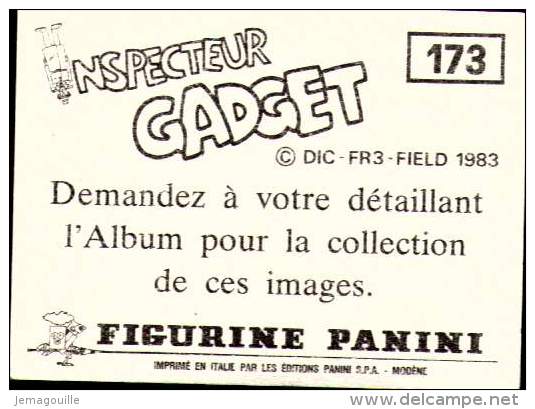 Image - PANINI INSPECTEUR GADGET 1983 - N°173 - Other & Unclassified
