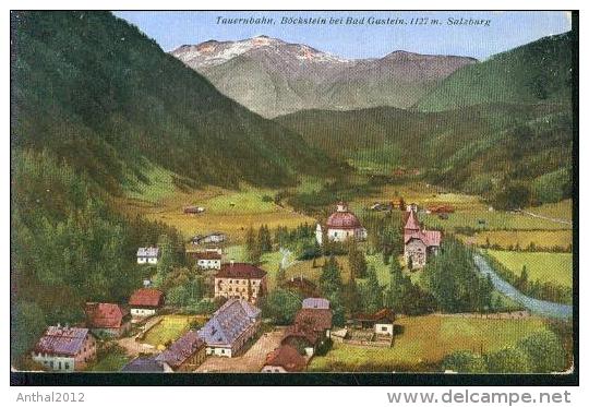 Litho Böckstein Bei Bad Gastein Salzburg Häuser Ortsansicht Um 1910 Monopol-Karte - Bad Gastein