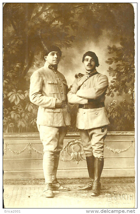 A Identifier.  Cpa Photo De Deux  Militaires, Photographie Abarth Gleiwit ; - A Identifier