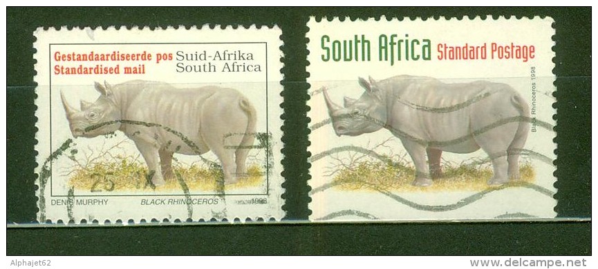 Rhinoceros Noir - AFRIQUE DU SUD - Animaux De La Savane - N° 813-995 - 1996 - Usados